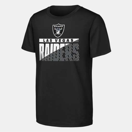 Nfl Kids' Never Quit Performance Short Sleeve T-Shirt LV Raiders 