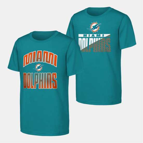 Nfl Kids' Never Quit Performance Short Sleeve T-Shirt Miami Dolphins Nfl Kids' Never Quit Performance Short Sleeve T-Shirt Miami Dolphins