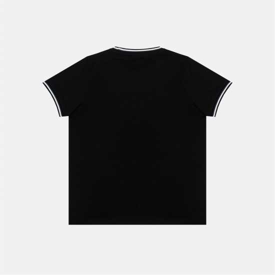 Детски тениски и фланелки Slazenger Tipped T-Shirt Jn61 Black Slazenger Tipped T-Shirt Jn61 Black Детски тениски и фланелки