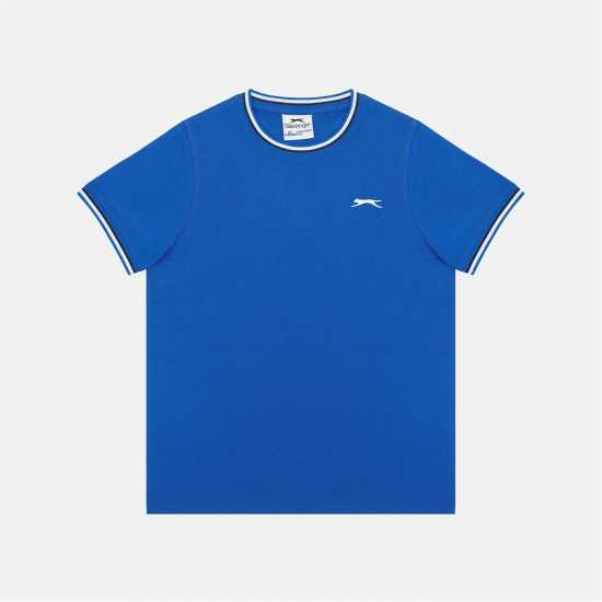 Детски тениски и фланелки Slazenger Tipped T-Shirt Jn61 Royal Blue Slazenger Tipped T-Shirt Jn61 Royal Blue Детски тениски и фланелки