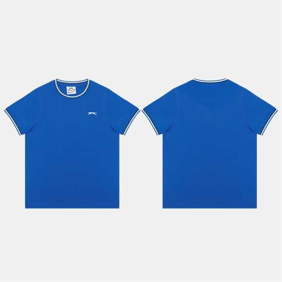 Детски тениски и фланелки Slazenger Tipped T-Shirt Jn61 Royal Blue Slazenger Tipped T-Shirt Jn61 Royal Blue Детски тениски и фланелки