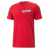 Puma Scuderia Ferrari Formula 1 Race Graphic T-Shirt Rosso Corsa Мъжко облекло за едри хора