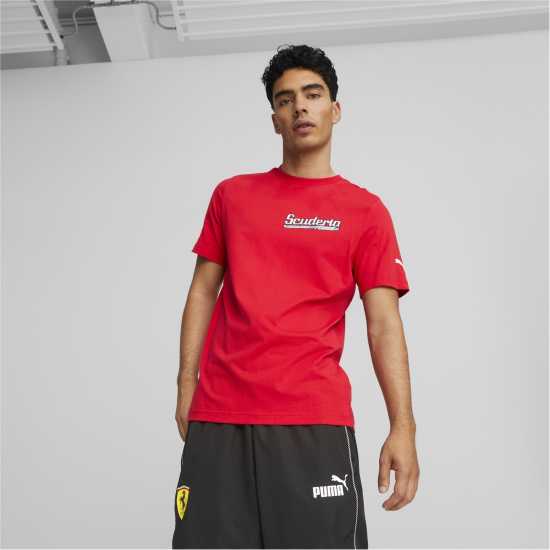Puma Scuderia Ferrari Formula 1 Race Graphic T-Shirt  Мъжко облекло за едри хора