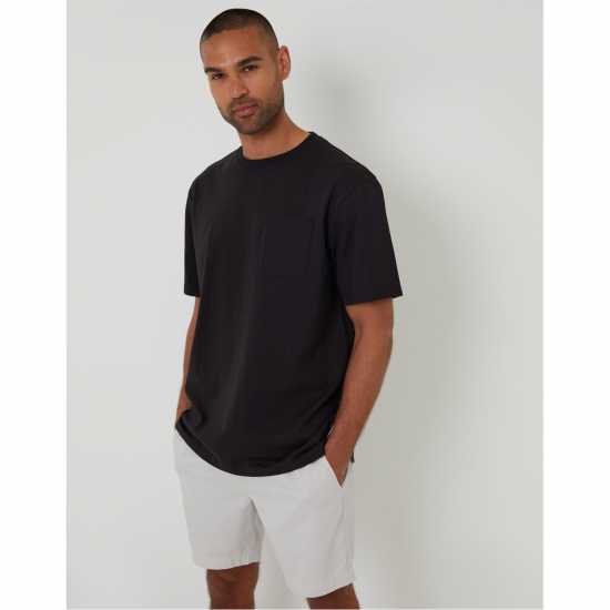 Threadbare Ambrosia Regular Fit T-Shirt Черно Threadbare Ambrosia Regular Fit T-Shirt Черно