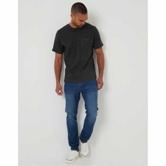 Threadbare Havana Regular Fit T-Shirt "Сланец Threadbare Havana Regular Fit T-Shirt "Сланец