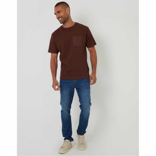 Threadbare Havana Regular Fit T-Shirt "Кестен Threadbare Havana Regular Fit T-Shirt "Кестен