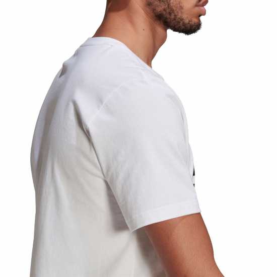 Adidas Мъжка Тениска Big Logo T Shirt Mens  - Мъжко облекло за едри хора