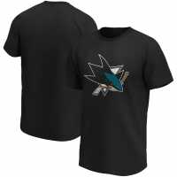 Тениска Nhl Logo T Shirt Sharks Мъжки ризи
