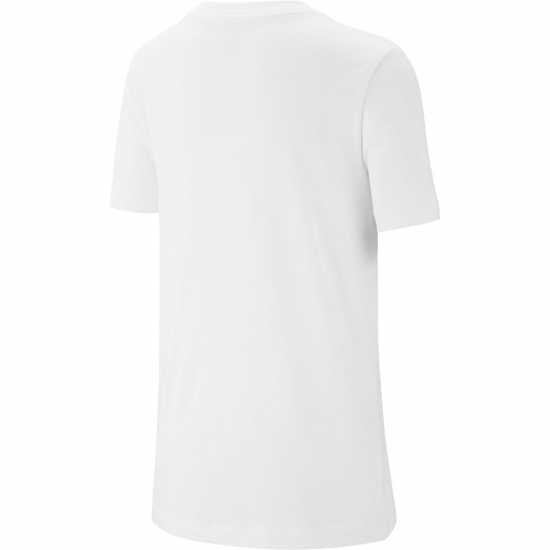 Nike Sportswear T-Shirt Junior White/Blk/Red Детски тениски и фланелки