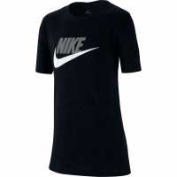 Sale Nike Sportswear T-Shirt Junior Black/Grey Детски тениски и фланелки