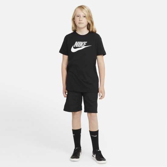 Детски тениски и фланелки Nike Sportswear T-Shirt Junior Черно/Сиво Nike Sportswear T-Shirt Junior Черно/Сиво Детски тениски и фланелки