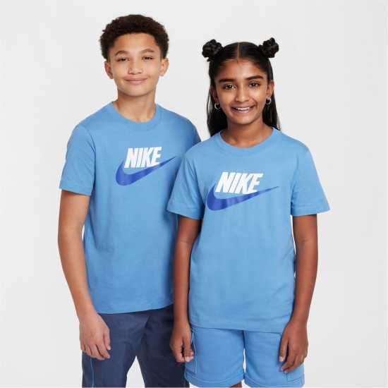 Nike Sportswear T-Shirt Junior Синьо Надвърху Детски тениски и фланелки