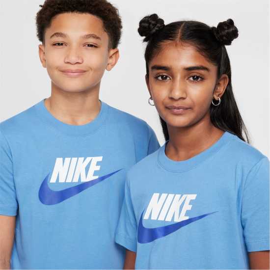 Nike Sportswear T-Shirt Junior Синьо Надвърху Детски тениски и фланелки