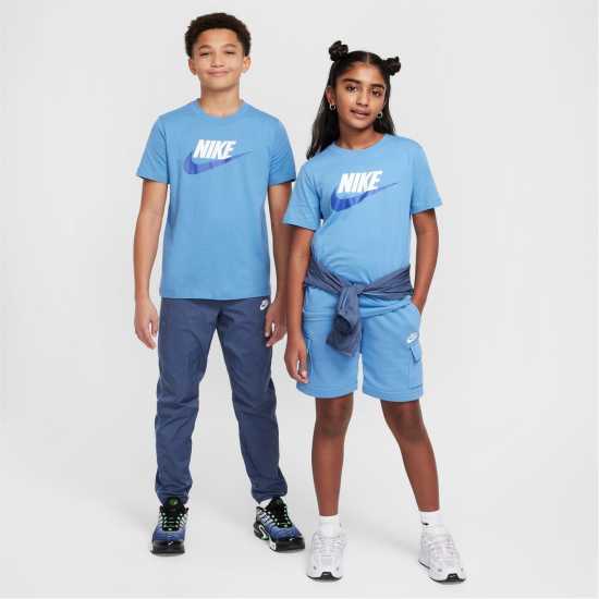 Nike Sportswear T-Shirt Junior Синьо Надвърху Детски тениски и фланелки