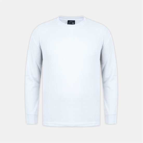 Fabric Men's Regular Fit Waffle T-Shirt Бяло Fabric Men's Regular Fit Waffle T-Shirt Бяло