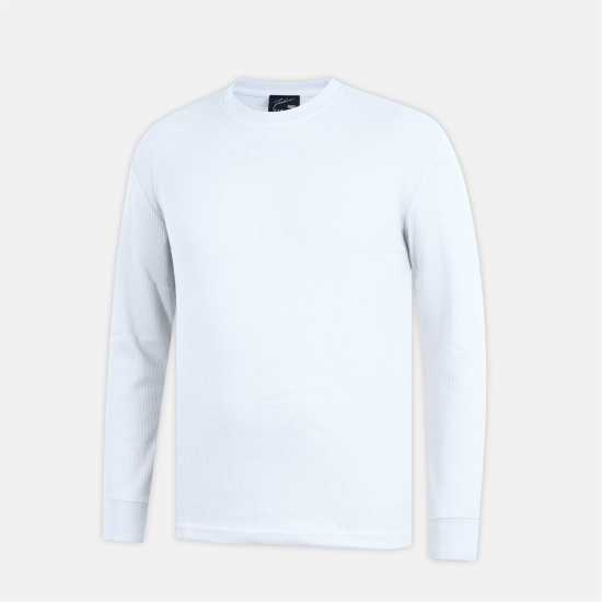 Fabric Men's Regular Fit Waffle T-Shirt Бяло Fabric Men's Regular Fit Waffle T-Shirt Бяло