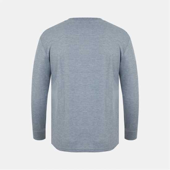 Fabric Regular Fit Waffle T-Shirt Сиво Fabric Regular Fit Waffle T-Shirt Сиво