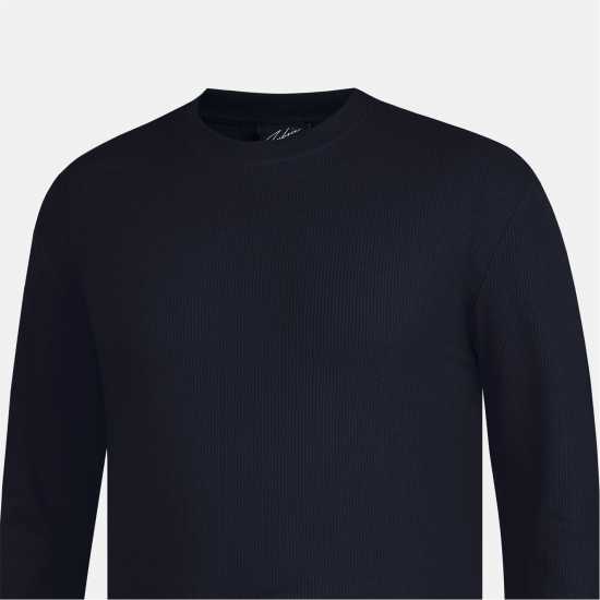 Fabric Regular Fit Waffle T-Shirt Черно Fabric Regular Fit Waffle T-Shirt Черно