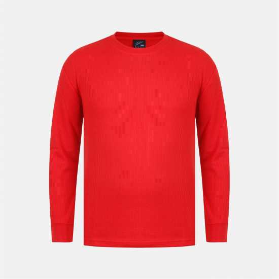 Fabric Men's Regular Fit Waffle T-Shirt Червено 