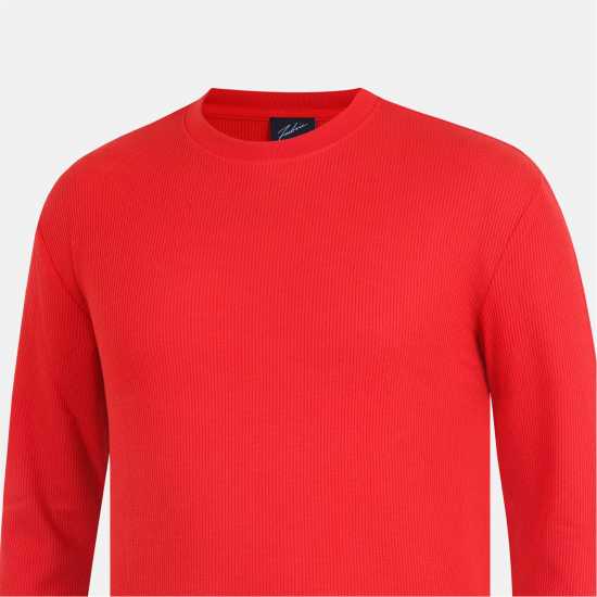 Fabric Men's Regular Fit Waffle T-Shirt Червено 