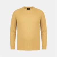 Fabric Regular Fit Waffle T-Shirt Злато 