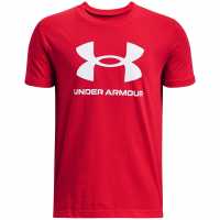 Under Armour Ua Sportstyle Logo Short Sleeve Red Детски тениски и фланелки