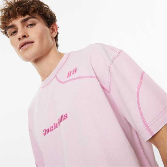Sunbleach C&s Tee Sn43 Bubblegum Pink - Мъжко облекло за едри хора