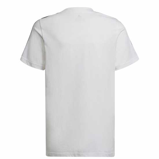 Adidas 3 Stripe Essentials T-Shirt Junior Бяло/Черно Детски тениски и фланелки