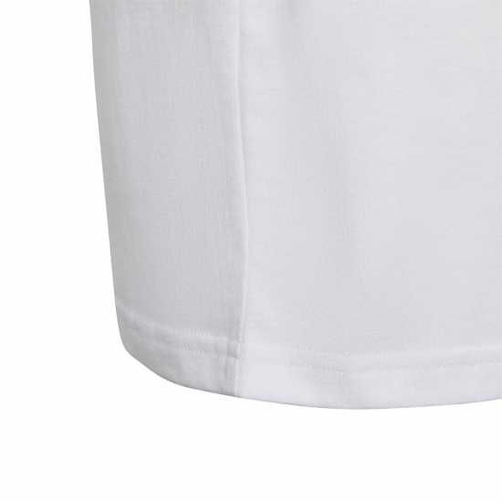 Adidas Stripe Essentials T-Shirt Junior White/Black - Детски тениски и фланелки