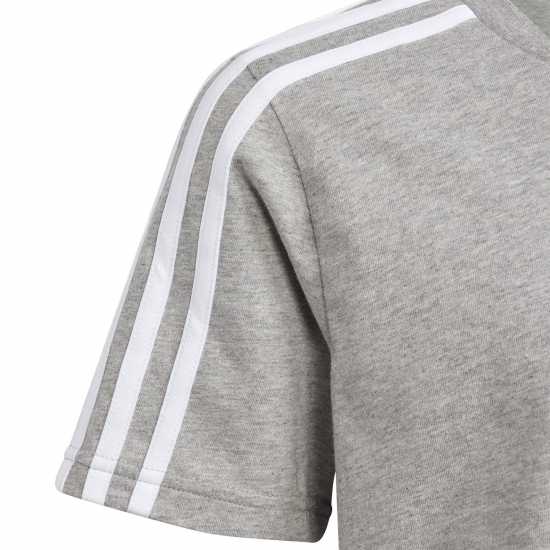 Детски тениски и фланелки Adidas 3 Stripe Essentials T-Shirt Junior Сиво Adidas 3 Stripe Essentials T-Shirt Junior Сиво Детски тениски и фланелки