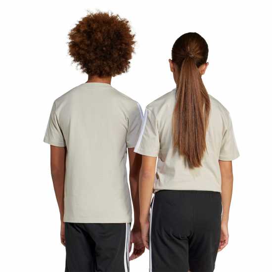 Детски тениски и фланелки Adidas 3 Stripe Essentials T-Shirt Junior Сиво Adidas 3 Stripe Essentials T-Shirt Junior Сиво Детски тениски и фланелки