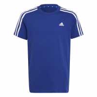 Adidas Stripe Essentials T-Shirt Junior Blue/White Детски тениски и фланелки
