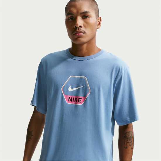 Nike Men's T-Shirt Work Blue Nike Men's T-Shirt Work Blue