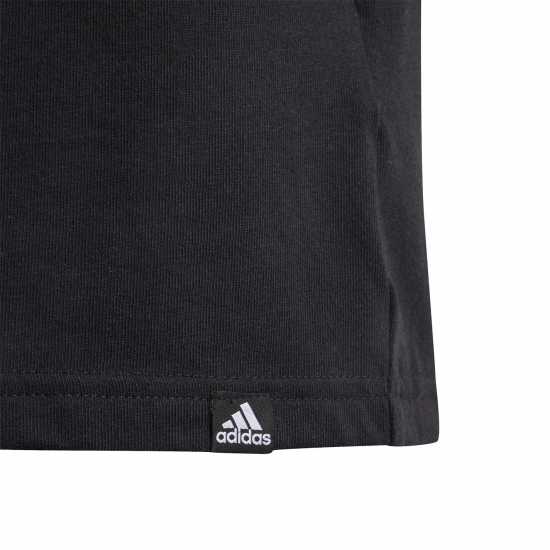 Adidas Детска Тениска Logo T Shirt Junior Бяло/Каки/Сиво Детски тениски и фланелки