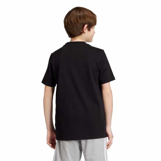 Adidas Детска Тениска Logo T Shirt Junior Бяло/Каки/Сиво Детски тениски и фланелки