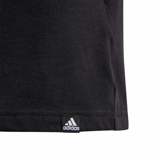 Adidas Детска Тениска Logo T Shirt Junior Бяло/Каки/Сиво Детски тениски и фланелки