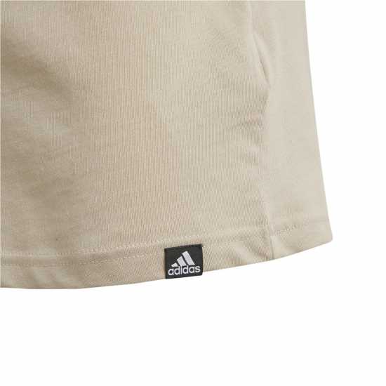 Adidas Детска Тениска Logo T Shirt Junior Wonder Beige Детски тениски и фланелки