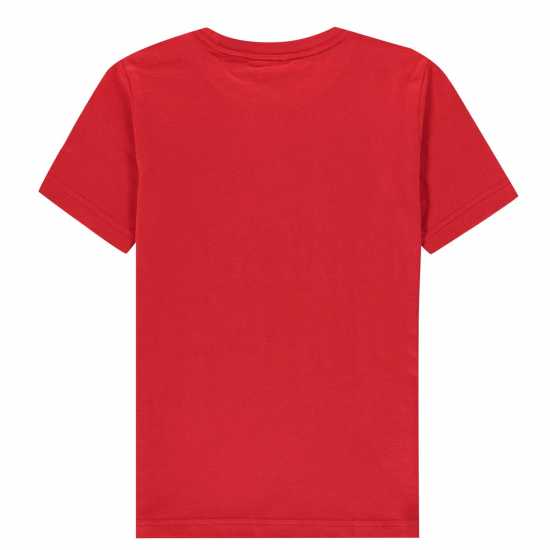 Sale Детска Тениска Adidas Logo T Shirt Junior Red BOS Детски тениски и фланелки
