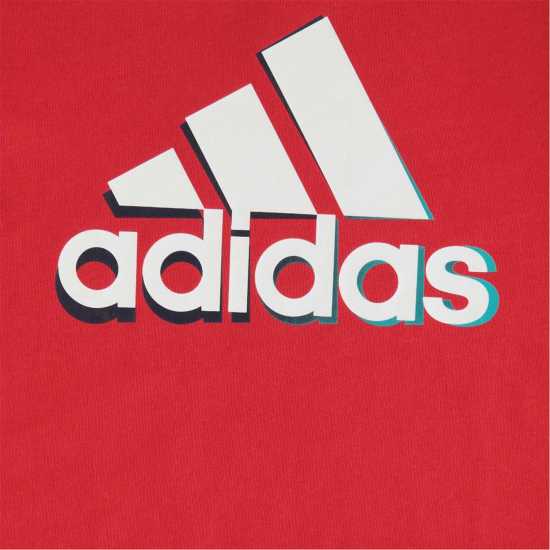 Sale Детска Тениска Adidas Logo T Shirt Junior Red BOS Детски тениски и фланелки