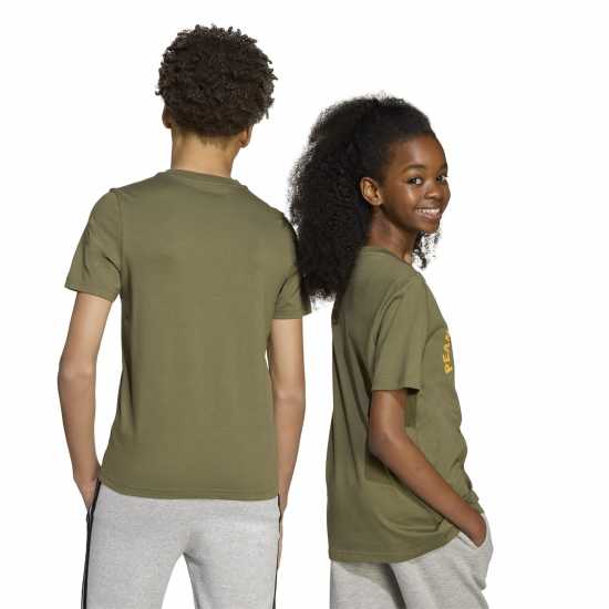 Sale Детска Тениска Adidas Logo T Shirt Junior Khaki Детски тениски и фланелки