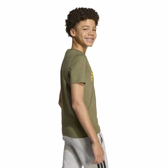 Sale Детска Тениска Adidas Logo T Shirt Junior Khaki Детски тениски и фланелки