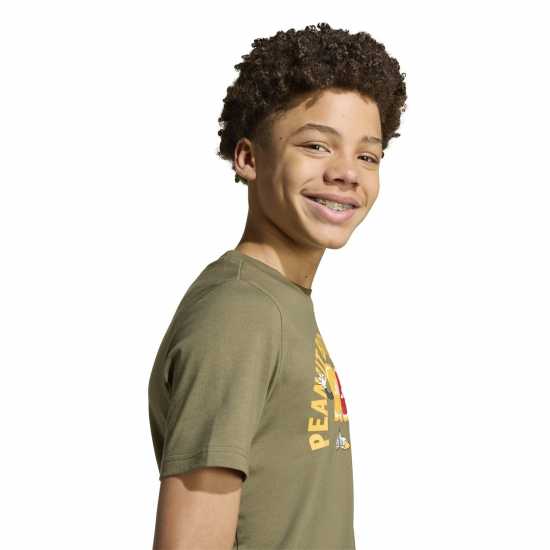 Sale Детска Тениска Adidas Logo T Shirt Junior Khaki Детски тениски и фланелки