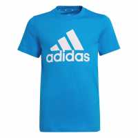 Sale Детска Тениска Adidas Logo T Shirt Junior Ryl/Wht BOS Детски тениски и фланелки