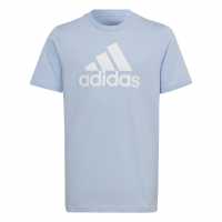 Sale Детска Тениска Adidas Logo T Shirt Junior Blue Dawn Детски тениски и фланелки