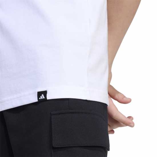 Sale Детска Тениска Adidas Logo T Shirt Junior White/Royal Детски тениски и фланелки