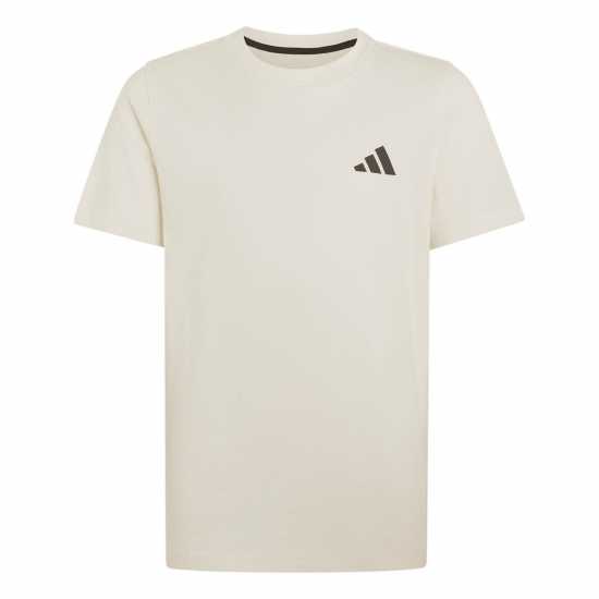 Adidas Детска Тениска Logo T Shirt Junior White 