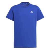 Adidas Детска Тениска Logo T Shirt Junior Blue SL BOS Детски тениски и фланелки