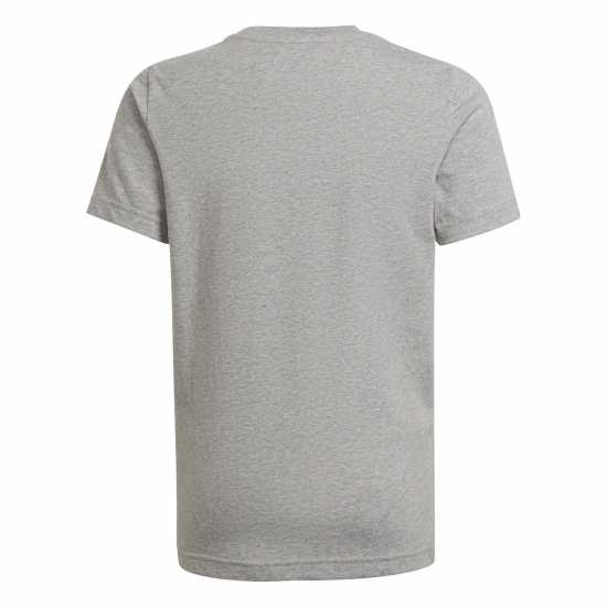 Adidas Детска Тениска Logo T Shirt Junior Gry/Blk - Детски тениски и фланелки