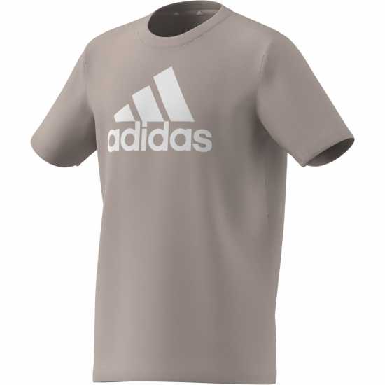 Adidas Детска Тениска Logo T Shirt Junior Taupe SMU Детски тениски и фланелки