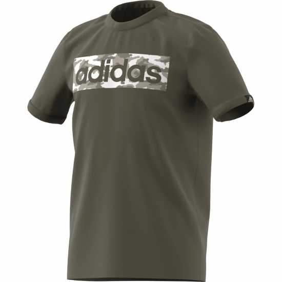 Adidas Детска Тениска Logo T Shirt Junior Olive Strata Детски тениски и фланелки